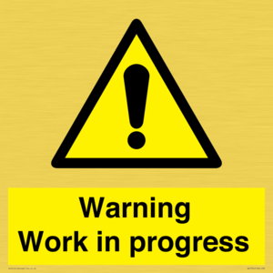 Warning Work in progress